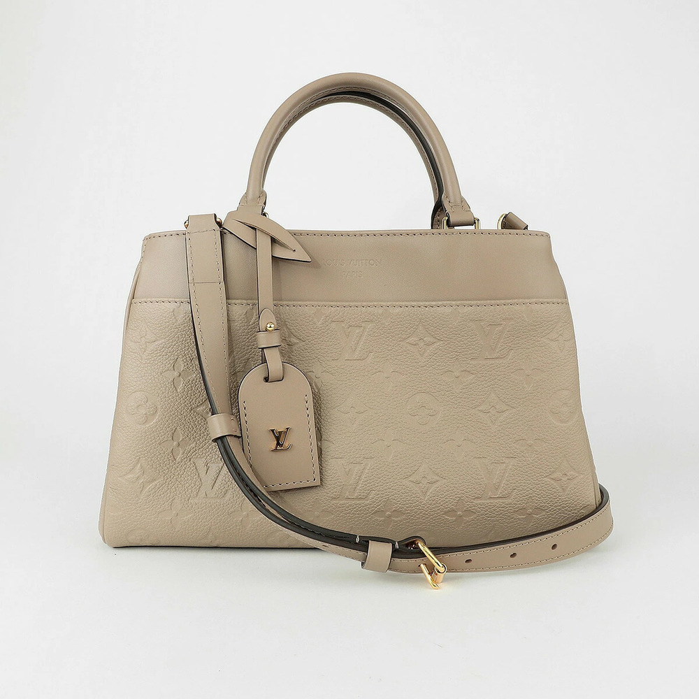 Louis Vuitton Monogram Empreinte Avenue Tote Bag Leather Greige Gray